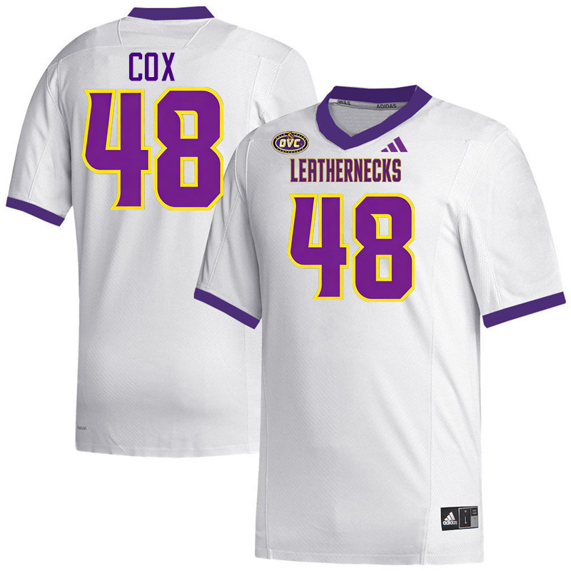 Western Illinois Leathernecks #48 Bryan Cox College Football Jerseys,Uniforms-White